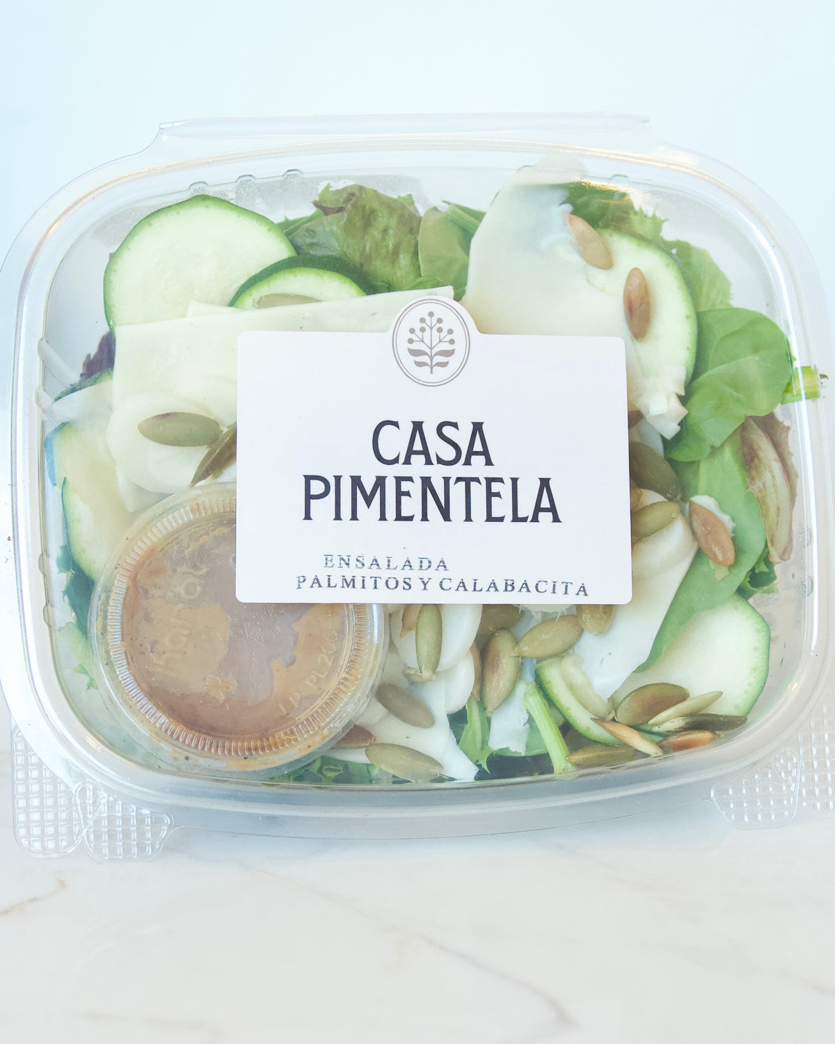 Ensalada verde Calabacita y Palmitos