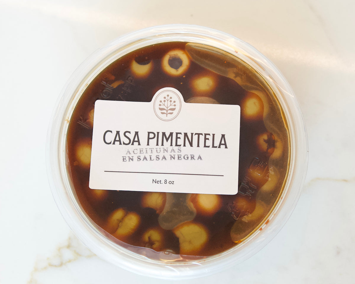 Aceitunas en salsas negras