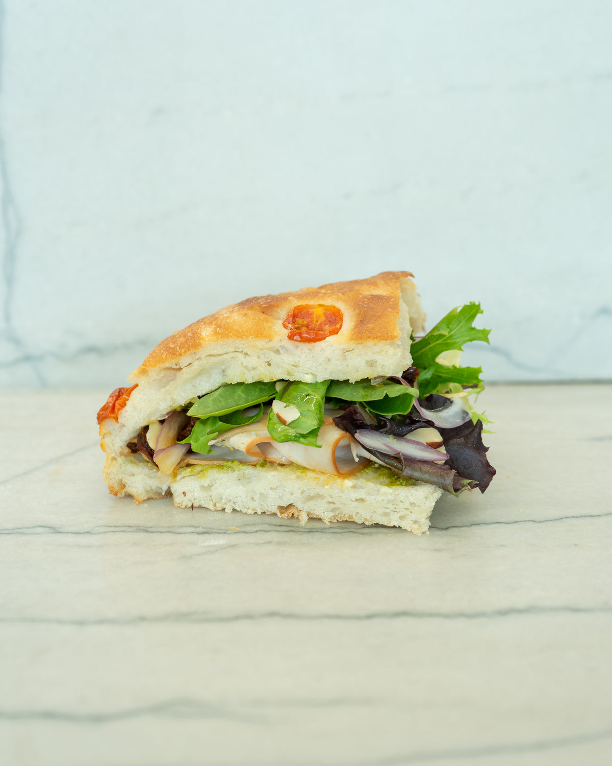 Focaccia Pavo 